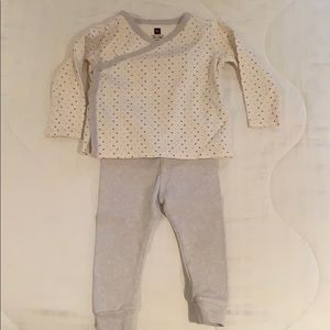 Tea Collection Wrap Top and pant set